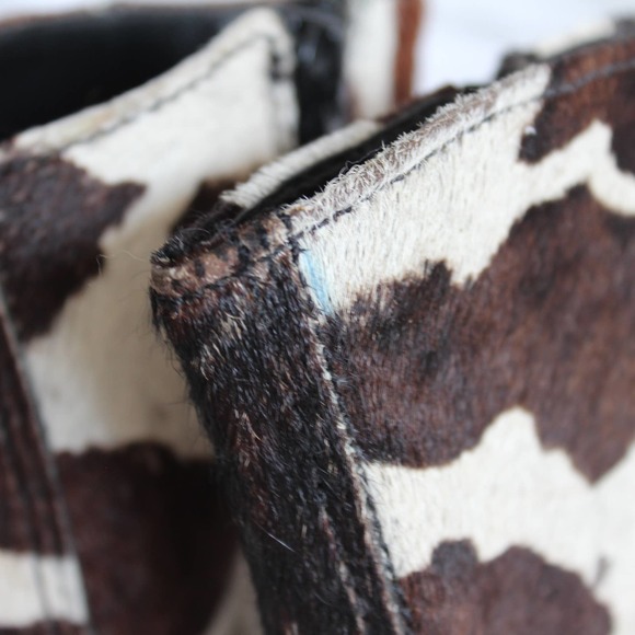 Steve Madden Brown and Cream Ankle Boots - Picture 9 of 13